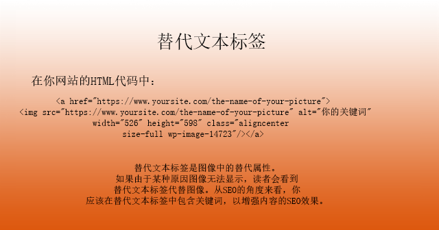 替代文本标签